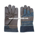 Dark Color Full Palm Furniture Leather Work Glove-4028